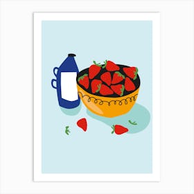 Strawberry Art Print Art Print