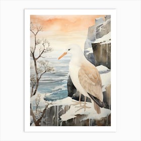 Winter Bird Painting Albatross 3 Art Print