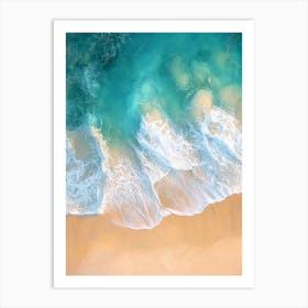 Aerial View Of A Beach 129 Art Print