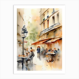 Watercolor Of Paris 6 Art Print