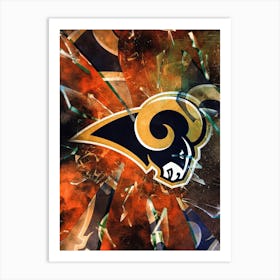 St Louis Rams Art Print