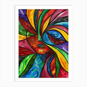 Abstract Of A Woman Art Print