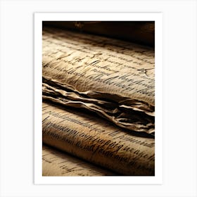 Old Manuscripts 2 Art Print