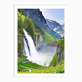 Gavarnie Falls, France Majestic, Beautiful & Classic (3) Art Print