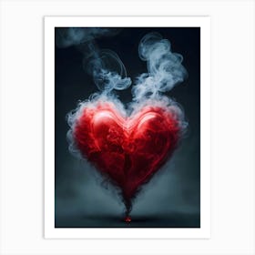 Heart Of Smoke 1 Art Print