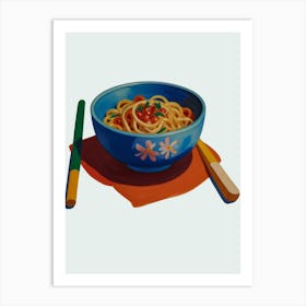 Spaghetti In A Bowl Art Print
