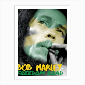 Bob Marley Freedom Road Art Print