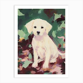 A Maltese Dog Painting, Impressionist 3 Art Print