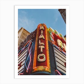 Los Angeles Rial To Theatre Art Print