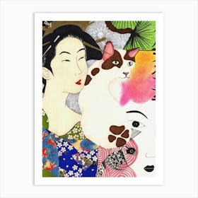 Cat Lovers Art Print