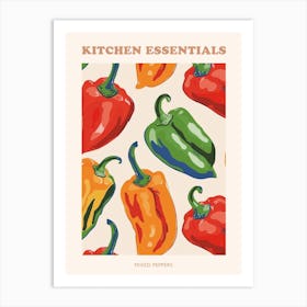 Mixed Pepper Pattern Poster 1 Art Print