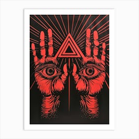 All Seeing Hands Art Print