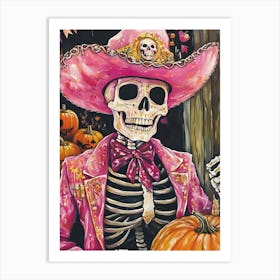 Day Of The Dead Skeleton 7 Art Print