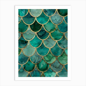 Mermaid Scales Art Print