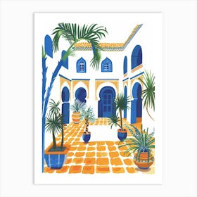 Moroccan Courtyard 3 Art Print