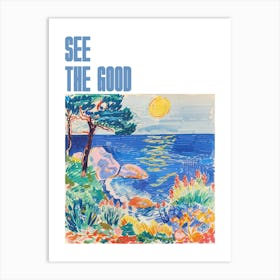 See The Good Poster Seaside Painting Matisse Style 3 Art Print
