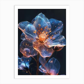 Flower In The Dark Art Print