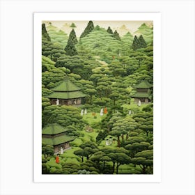 Traditional Japanese Tea Garden 7 Art Print