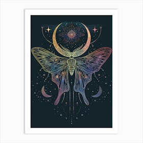 Moth illustration 2 Art Print