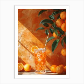 Oranges On The Wall Art Print