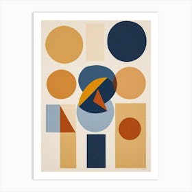 Modern Geometric Shapes Art Print (4) Art Print