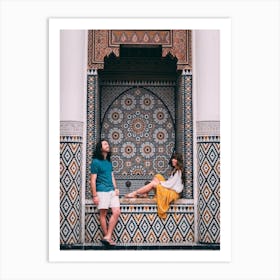 Moroccan Engagement Session Art Print