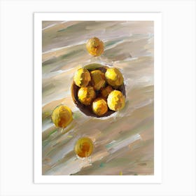 Lemons In A Bowl Art Print