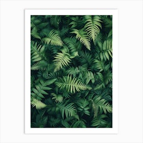 Pattern Poster Sword Fern 2 Art Print