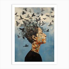 Bird In My Head Art Print