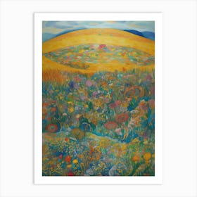 Field Of Flowers 4 Art Print