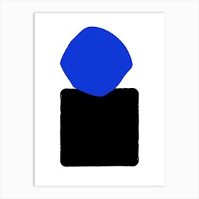 Blue And Black Poster