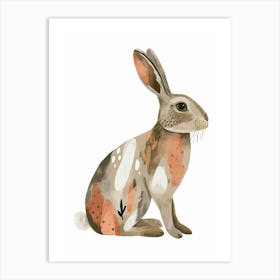 Polish Rabbit Kids Illustration 2 Art Print