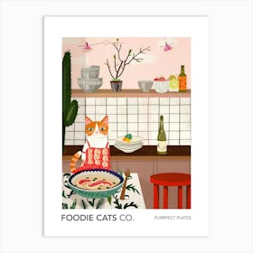 Foodie Cats Co Cat And Ramen In The Kitchen 3 Art Print