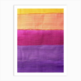 Striped Sari Art Print