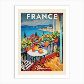 Cannes France 8 Fauvist Painting  Travel Poster Art Print