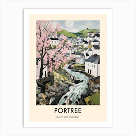 Portree (Isle Of Skye, Scotland) Painting 4 Travel Poster Art Print