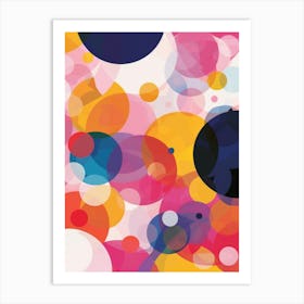 Abstract Circles 49 Art Print