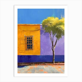 Tree By The Window Art Print