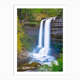 Sutherland Falls, United States Realistic Photograph (1) Art Print