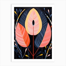 Bird Of Paradise 2 Hilma Af Klint Inspired Flower Illustration Art Print