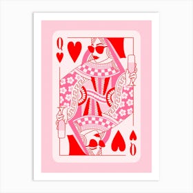 Queen Of Hearts 4 Art Print