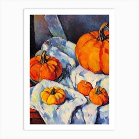 Pumpkin 3 Cezanne Style vegetable Art Print