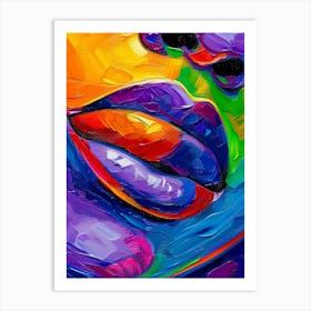 Colorful Lips Art Print