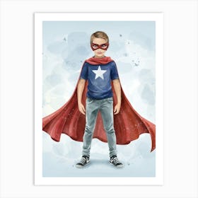 Super Star Hero Art Print