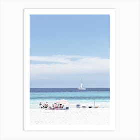 Mallorca White Sand Beach Spain Art Print