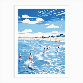 A Picture Of Studland Beach Dorset 1 Art Print