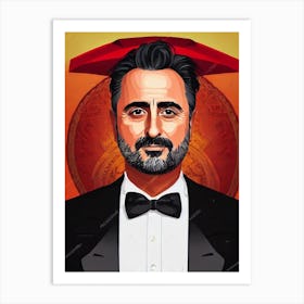 Andy Garcia Illustration Movies Art Print