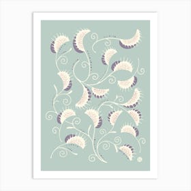 Graceful Flytrap Tango [pale green] Art Print