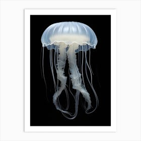 Moon Jellyfish Simple Painting 1 Art Print