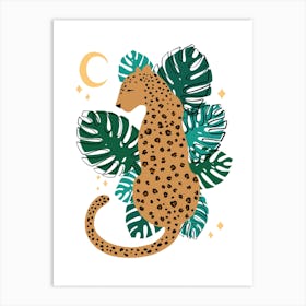 Leopard Leaf Art Print